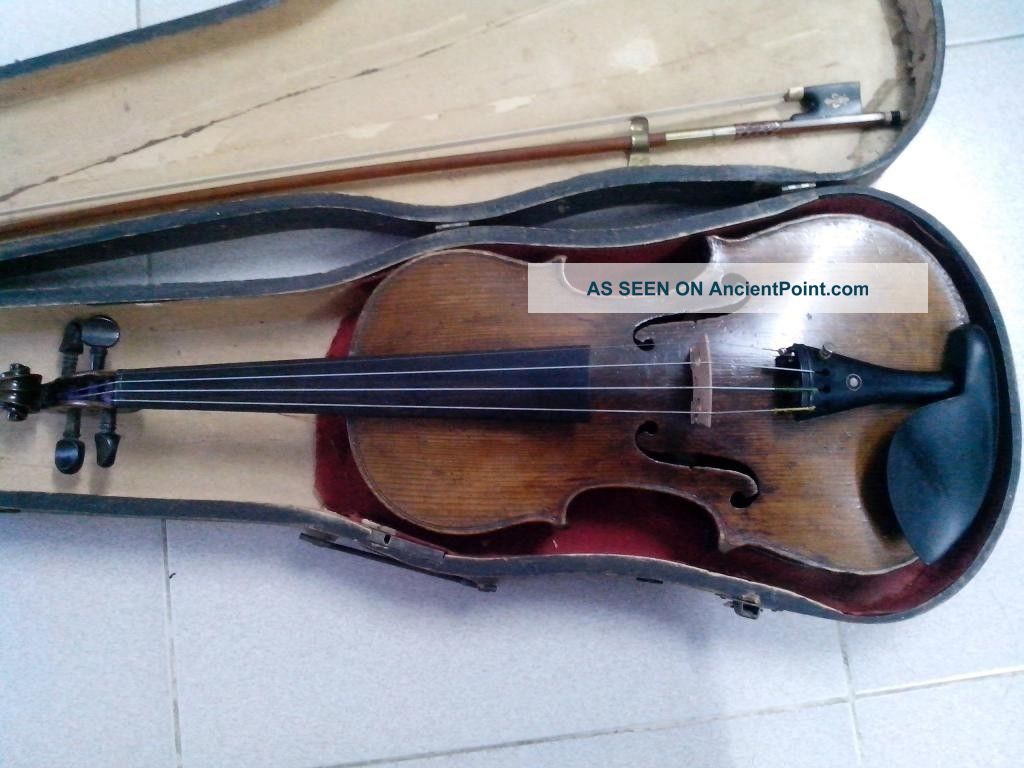Old Fine German Janurius Gaglianus Antique Violin (1880 - 1890) String photo