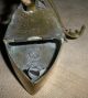 Antique Dated 1854 Brass Whale Oil Hanging Betty Lamp Vafo Primitives photo 10