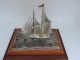Signed Japanese Two Masted Sterling Silver 960 Model Ship By Seki Takehiko Japan Other photo 10