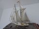 Signed Japanese Two Masted Sterling Silver 960 Model Ship By Seki Takehiko Japan Other photo 3