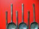 Rare Complete Set Of Six Antique Pewter Dinner Spoons,  18th Century Ad. Metalware photo 2