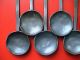 Rare Complete Set Of Six Antique Pewter Dinner Spoons,  18th Century Ad. Metalware photo 4
