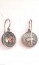 Byzantine Medieval Earrings Sterling Silver 925/18 Carat Gold Plating Antique Byzantine photo 2