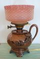 Gwtw Oil Kerosene Arts & Crafts Antique Meriden Mt.  Washington Burmese Glass Lamp Lamps photo 3