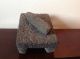 Antique Lava Rock ' Metate ' Grinding Stone,  Grinding Slab,  Milling Stone W/pestle Latin American photo 1