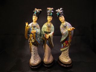 Three Chinese CloisonnÉ Enamel And 