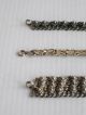 3 Old Costume Jewelry Metal Dance Bracelets 43grams 6 3/4 