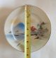 Antique Hand Painted Japanese Plates.  Scene Of Hillside & Mt.  Fuji.  Makers Marks Plates photo 3