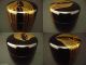 Japanese Traditional Lacquer Wooden Tea Caddy Willow Makie Chu - Natsume (1128) Tea Caddies photo 4