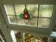 G302a Older Transom English Rose Multi - Color English Leaded Stained Glass Window 1900-1940 photo 1