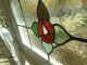 G302a Older Transom English Rose Multi - Color English Leaded Stained Glass Window 1900-1940 photo 6