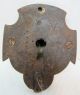 Exquisite Antique Bronze Wrought Iron Figural Key Hole Unusual Design Mans Face Metalware photo 3