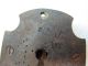 Exquisite Antique Bronze Wrought Iron Figural Key Hole Unusual Design Mans Face Metalware photo 6