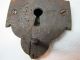 Exquisite Antique Bronze Wrought Iron Figural Key Hole Unusual Design Mans Face Metalware photo 7