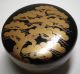 E081: Japanese High - Quality Lacquered Powdered Tea Container W/makie And Nashiji Tea Caddies photo 4