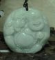 Green 100% Natural A Jade Jadeite Pendant / Laughing Buddha Necklaces & Pendants photo 2