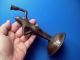 Extremely Rare Antique Gothic Knight Figural Bronze Candle Holder Metalware photo 1