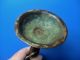 Extremely Rare Antique Gothic Knight Figural Bronze Candle Holder Metalware photo 4