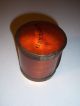 Antique Mustard 1800s Splint Wood Spice Jar Primitive Container Primitives photo 1