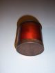 Antique Mustard 1800s Splint Wood Spice Jar Primitive Container Primitives photo 3