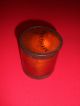 Antique Mustard 1800s Splint Wood Spice Jar Primitive Container Primitives photo 5