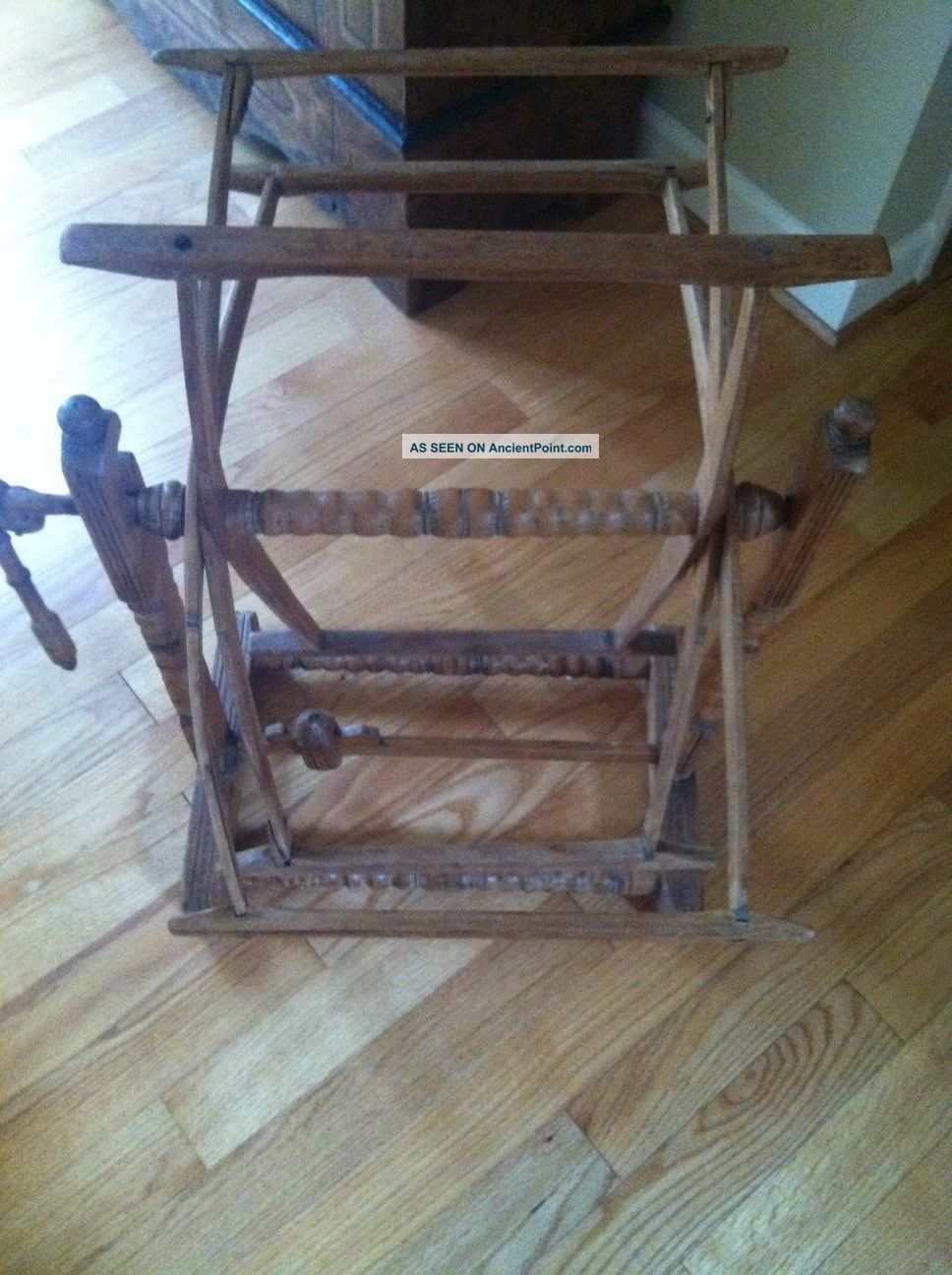 Antique Handcrafted Wooden Yarn Winder Primitives photo