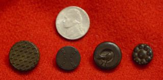 Of 4 Goodyear Rubber Buttons With A Variety Of Designs photo