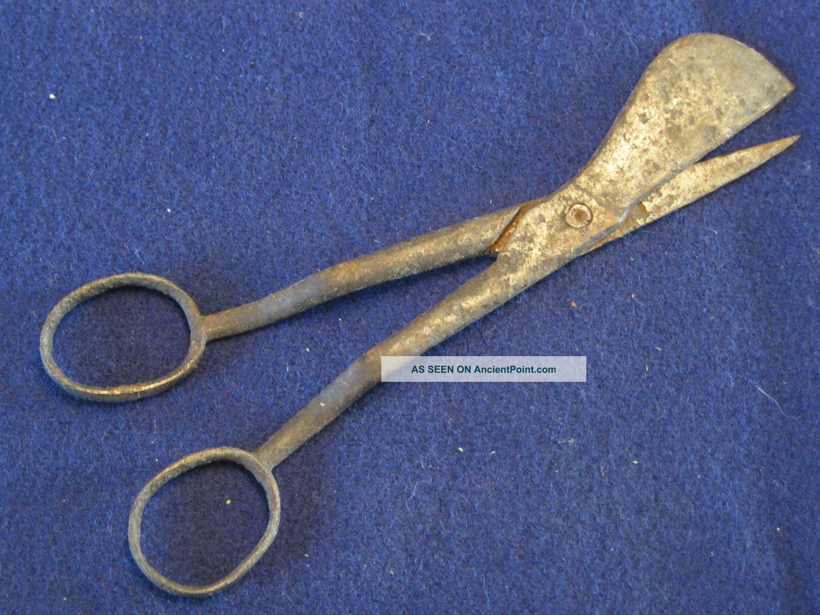 Antique Scissors,  Candle Trimming,  Iron Not Steel,  Colonial Period,  Hand Wrought Primitives photo