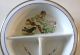 Vintage Excello Bay Food Dish Warmer Metal Porcelain Nursery Rhyme 3 Section Other photo 2