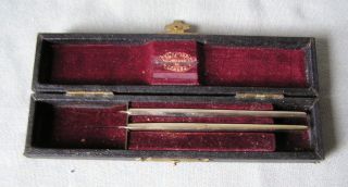 Antique Weiss London Silver Scalpel Set 1900 photo