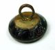 Antique Waistcoat Glass Ball Button Deep Green W/ Blue & Gold Sparkle Buttons photo 2