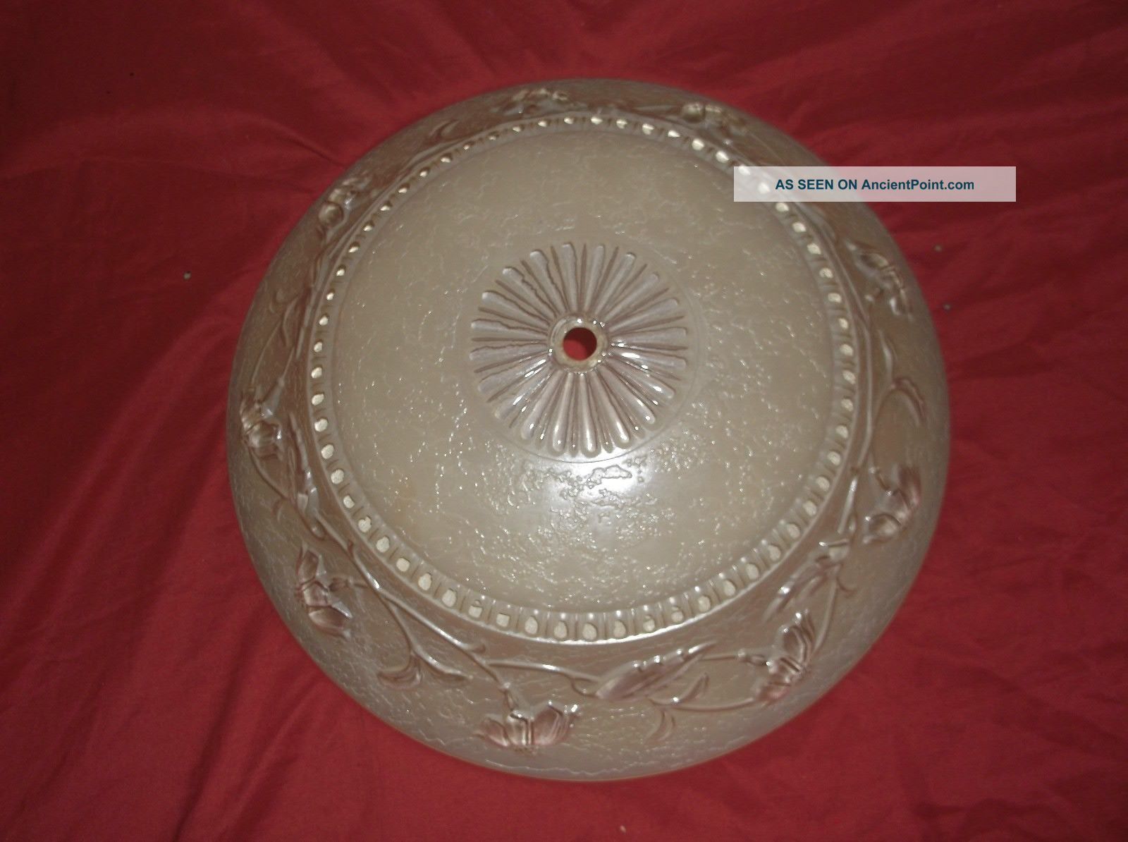Antique Art Deco Decortive Embossed Ceiling Light Shade Chandeliers, Fixtures, Sconces photo