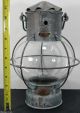 Vtg Converted Brass Nautical Ships Lantern W Patina,  Lamp Maritime Marine Anchor Lamps & Lighting photo 8