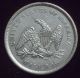 1839 Silver Seated Liberty Half Dollar Au Detailing First Year With Drapery Coin The Americas photo 3