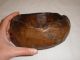 Wood Primitive Antique Small Crafted Older Hand Made Carved Bowl Natural Primitives photo 3