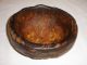 Wood Primitive Antique Small Crafted Older Hand Made Carved Bowl Natural Primitives photo 7