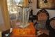 Antique Primitive Tin 8 Tube Held Candle Mold 10 Inch Tapered Candles Primitives photo 11