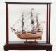 Tall Ship Small Model Display Case Wood With Legs Sailboat Cabinet Stand New Model Ships photo 1