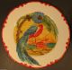 Old Hand Painted China Plates - Tropical Birds With Palm Trees And Ocean Plates & Chargers photo 1