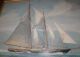 Large Fine Nautical Oil Painting By James A Mitchell In Birdseye Maple Frame Other photo 3