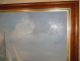 Large Fine Nautical Oil Painting By James A Mitchell In Birdseye Maple Frame Other photo 7