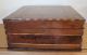Antique Mid - 19th Century American Sailor - Made Inlaid Wooden Box With Star Boxes photo 1