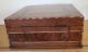 Antique Mid - 19th Century American Sailor - Made Inlaid Wooden Box With Star Boxes photo 2