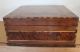 Antique Mid - 19th Century American Sailor - Made Inlaid Wooden Box With Star Boxes photo 3