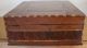 Antique Mid - 19th Century American Sailor - Made Inlaid Wooden Box With Star Boxes photo 8