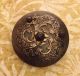 Antique Vintage Victorian Large Cut Steel Brass Floral Scrollwork Picture Button Buttons photo 10