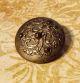 Antique Vintage Victorian Large Cut Steel Brass Floral Scrollwork Picture Button Buttons photo 7