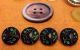 Antique Vintage Buttons Plastic Steel Metal Celluloid Bakelite Black Glass Buttons photo 6