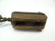 Antique Old Wood Wooden Metal Hanging Scale Weight Pulley Balance Part Hardware Scales photo 2
