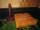 Small Primitive Country Farmhouse Wood Butcher Block Chopping Baord Block Primitives photo 1